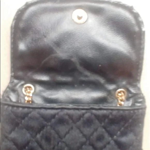 π₯Vintage Chanel Black Quilted Micro Mini Purse - Picture 9 of 12